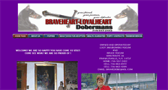 Desktop Screenshot of braveheartdobes.com