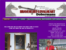 Tablet Screenshot of braveheartdobes.com